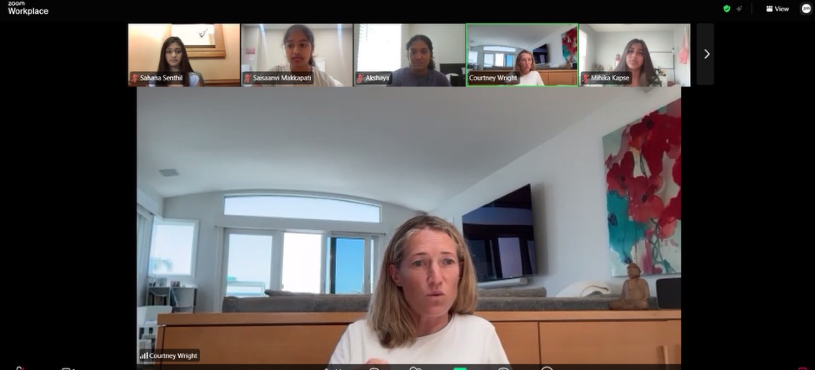 Guest speaker joining virtually